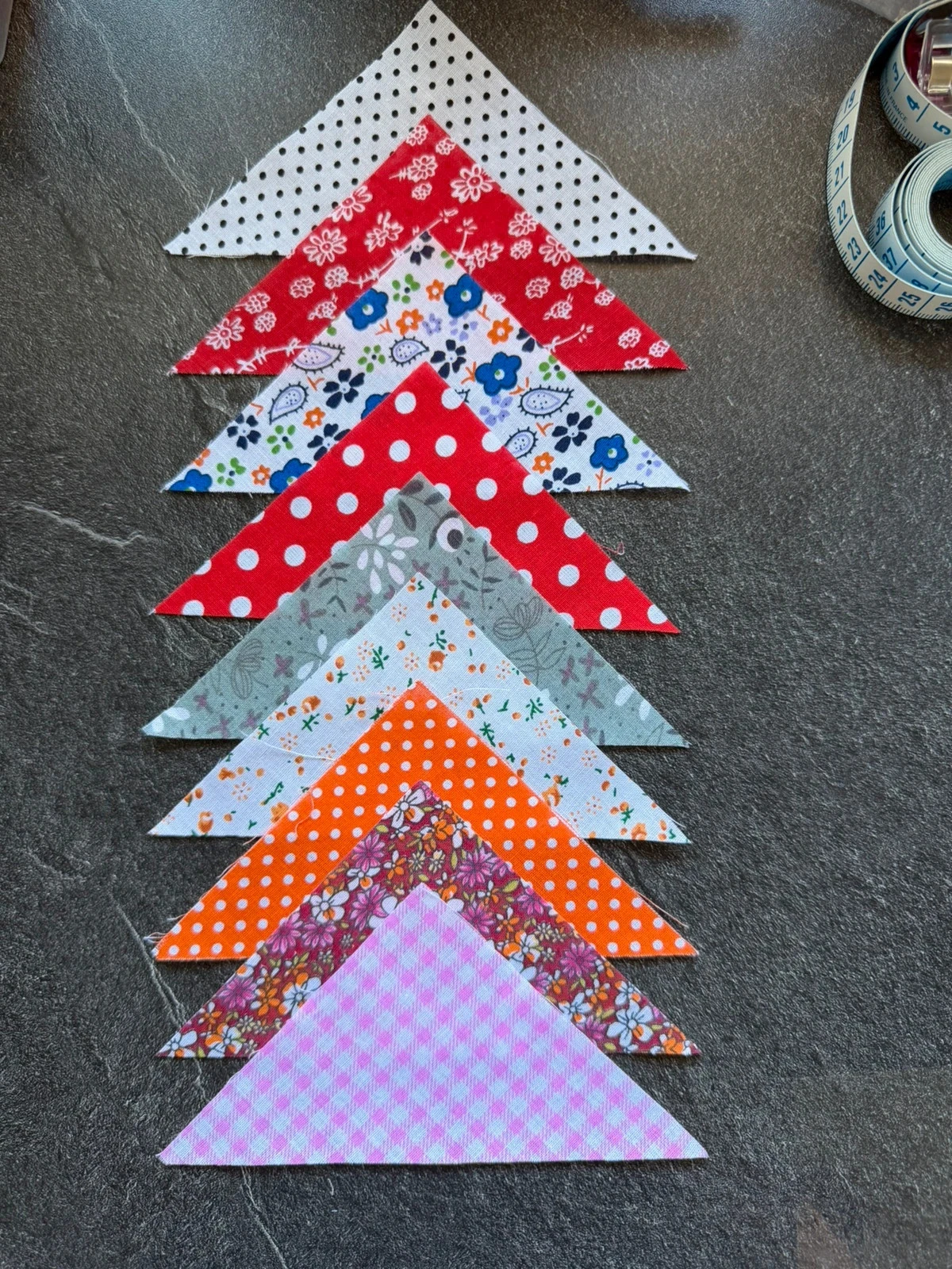 Coupon chute coton tissus triangle st5